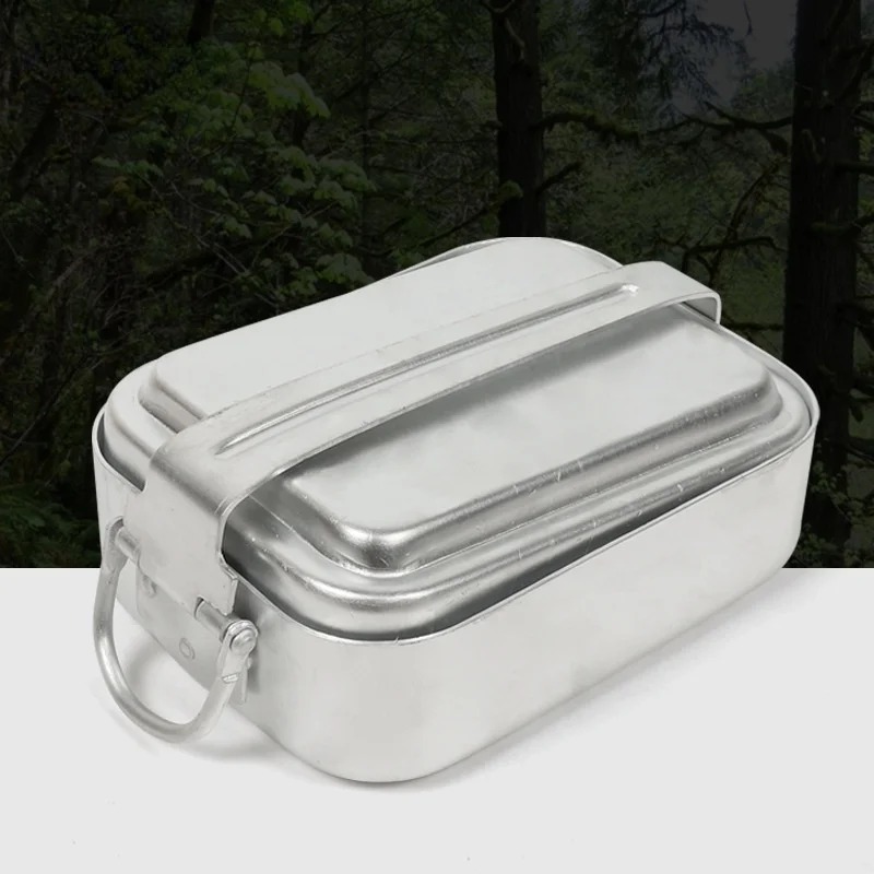 야외용 알루미늄 캠핑 조리기구 세트(뚜껑 포함) 군용식 - Camping Cooking Container 리뷰 및 가격