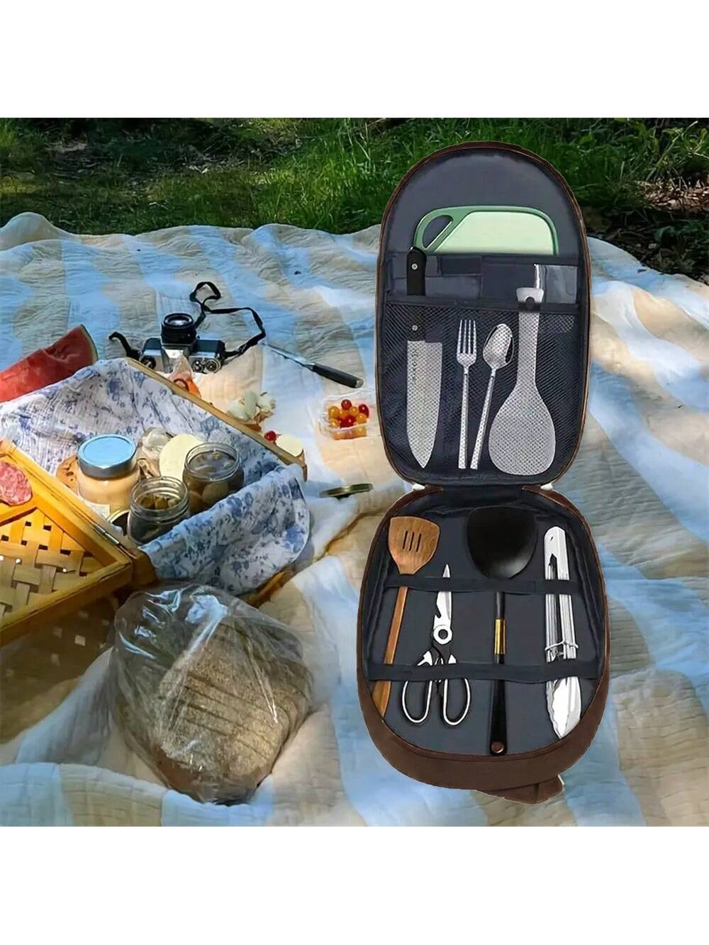 야외 캠핑 조리기구 보관 가방 조리기구 주최자 주방 용 - Camping Cooking Container 리뷰 및 가격