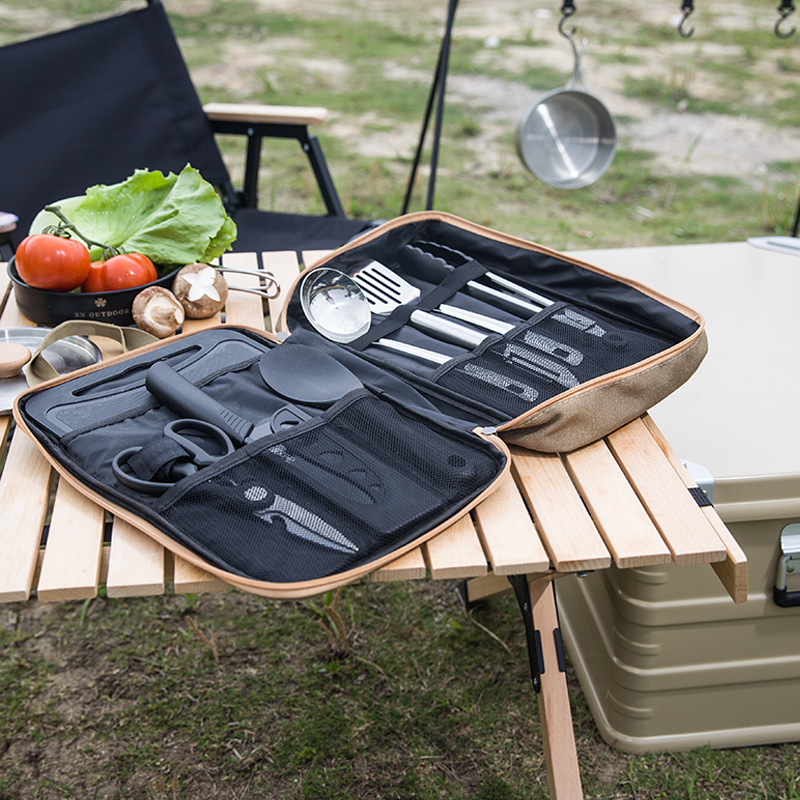 8pcs 캠핑 주방 조리기구 세트 휴대용 가방 야외 여 - Camping Hiking Cooking 리뷰 및 가격