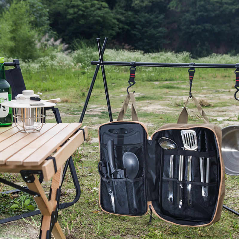 8pcs 캠핑 주방 조리기구 세트 휴대용 가방 야외 여 - Camping Hiking Cooking 리뷰 및 가격