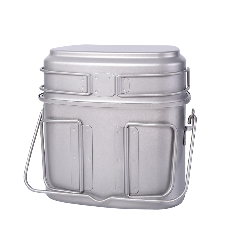 야외 군용 매점 메스 키트, 캠핑 티타늄 조리기구, 도 - Camping Cooking Container 리뷰 및 가격