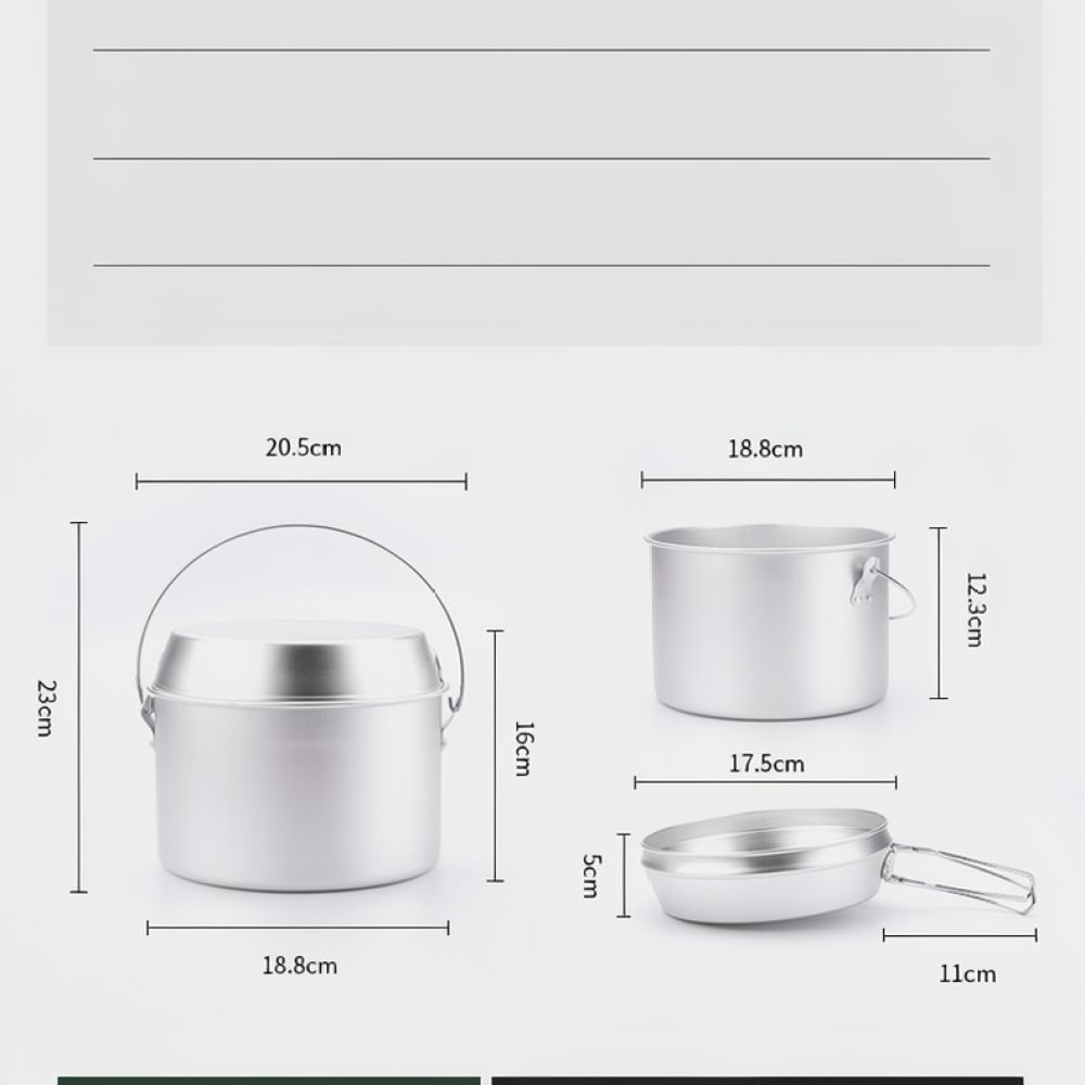 야외 피크닉용 알루미늄 조리 도구 세트, 캠핑용 휴대용 - Camping Cooking Dining Set 리뷰 및 가격