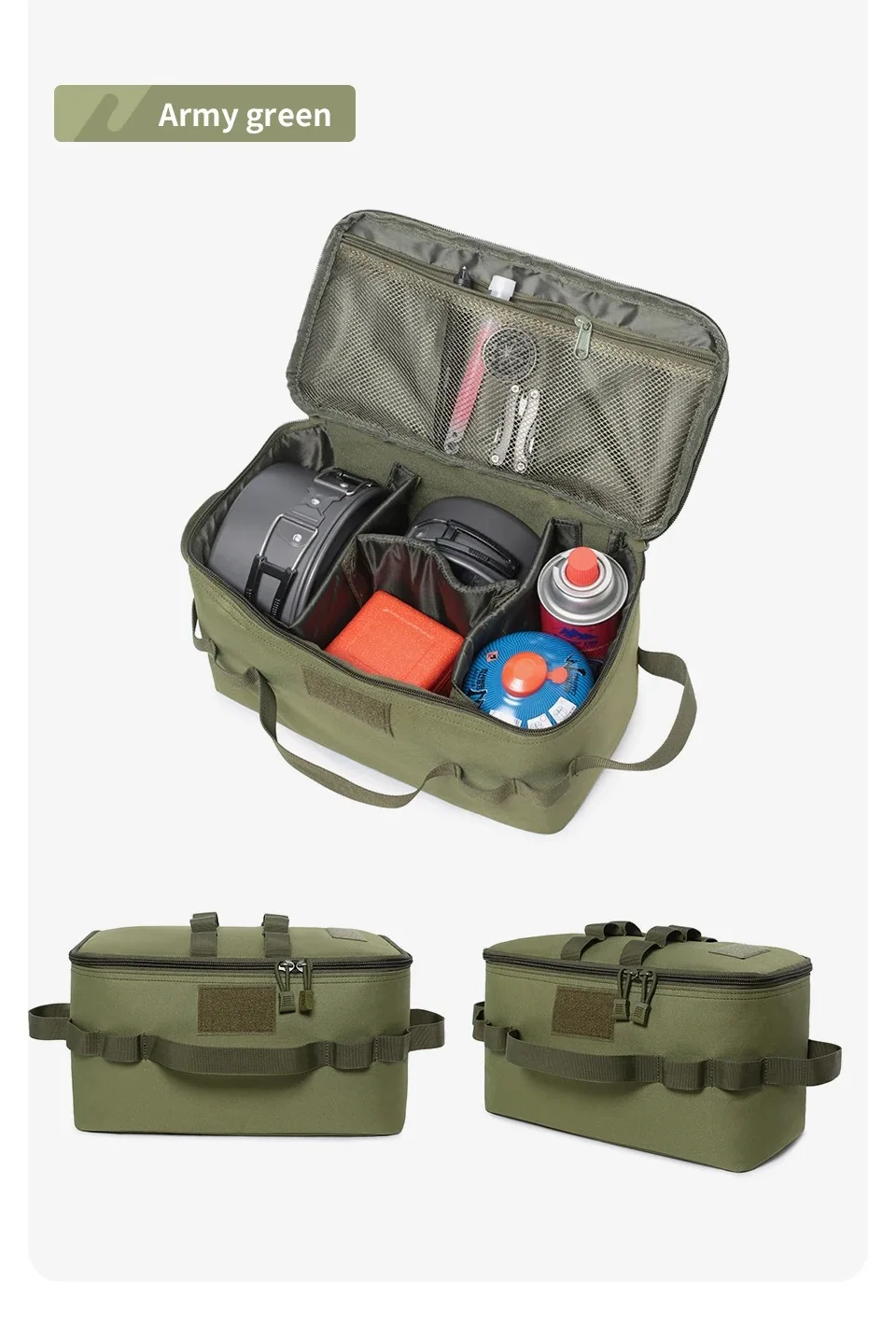 캠핑용 대용량 수납 가방, 지면 고정 못, 가스통, 피 - Camping Cooking Organizer 리뷰 및 가격